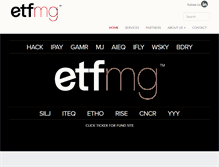 Tablet Screenshot of etfmg.com